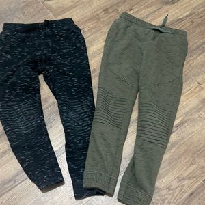 Boys 6/7 gathered moto style joggers